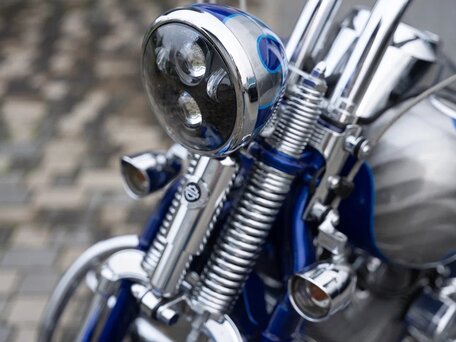 2009 Harley-Davidson CVO Softail Springer, голубой, 2500000 рублей, вид 5