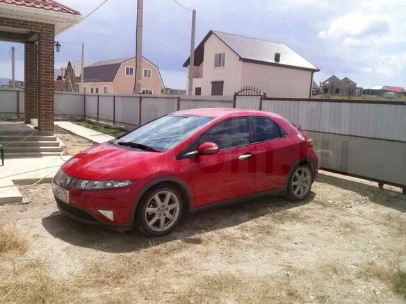 2008 Honda Civic VIII, красный