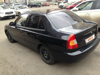 2011 Hyundai Accent ТагАЗ II, чёрный, 370000 рублей, вид 4
