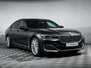 2019 BMW 7 серии 730d xDrive VI (G11/G12) Рестайлинг, серый, 5047515 рублей, вид 3
