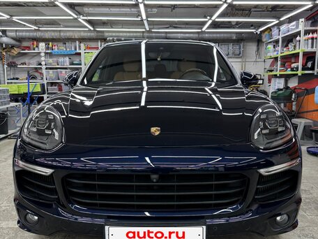 2015 Porsche Cayenne S Diesel II Рестайлинг (958), синий, 5150000 рублей, вид 3