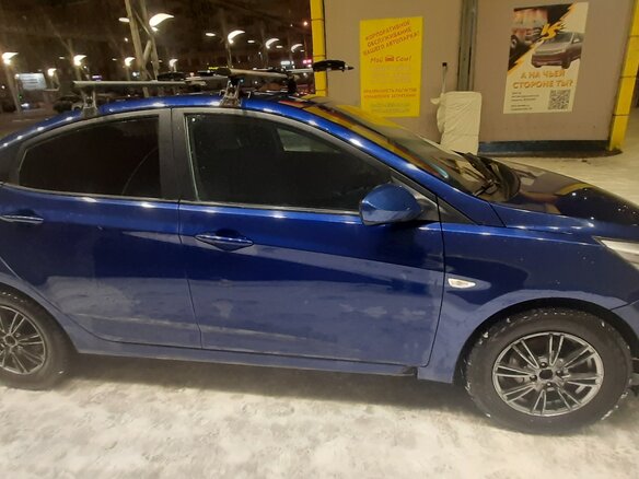 2015 Hyundai Solaris I Рестайлинг, синий, 950000 рублей - вид 7