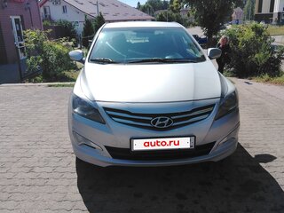 2014 Hyundai Solaris I Рестайлинг, серебристый, 999000 рублей, вид 3