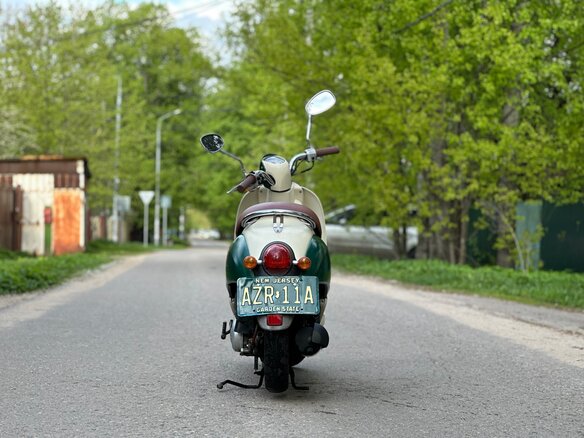 2008 Honda Crea Scoopy, зелёный, 90000 рублей - вид 3