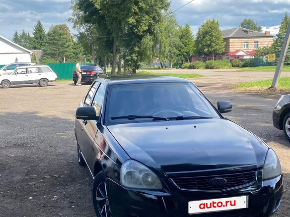 2010 Lada (ВАЗ) Priora I, чёрный - вид 1