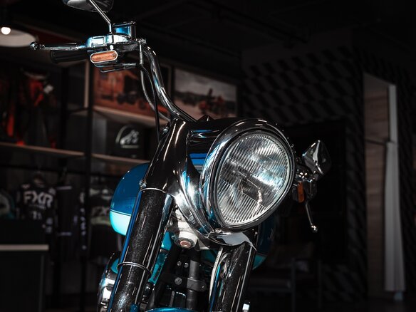 2014 Harley-Davidson Softail Custom, синий, 999999 рублей - вид 3