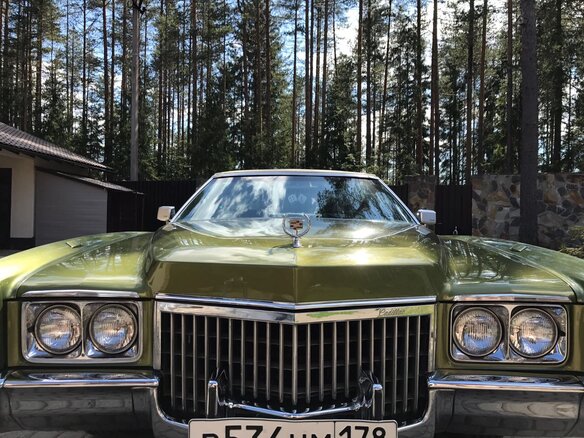 1971 Cadillac Eldorado IX, зелёный - вид 1