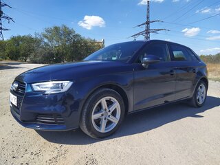 2019 Audi A3 Sportback g-tron III (8V) Рестайлинг, синий, 1800000 рублей, вид 2