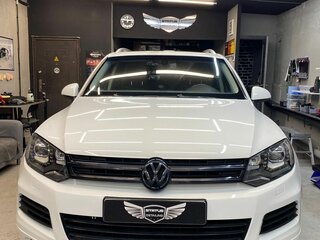 2012 Volkswagen Touareg II, белый, 2100000 рублей, вид 3