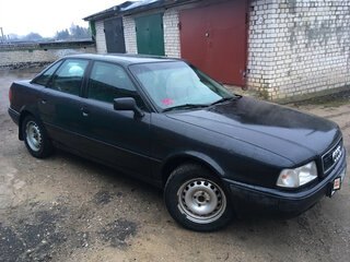 1992 Audi 80 V (B4), чёрный, 223492 рублей, вид 2