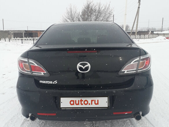 2012 Mazda 6 II (GH) Рестайлинг, чёрный - вид 3