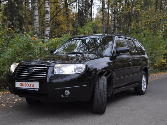 2007 Subaru Forester II Рестайлинг, чёрный