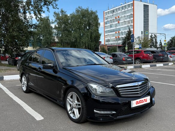 2012 Mercedes-Benz C-Класс 180 III (W204) Рестайлинг, чёрный - вид 2