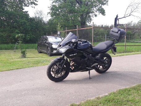 2012 Kawasaki ER-6F (Ninja 650R), чёрный, 500000 рублей, вид 2