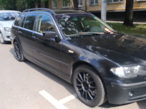 2003 BMW 3 серии 330xi IV (E46) Рестайлинг, чёрный - вид 1