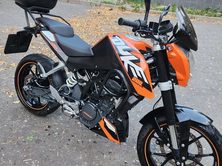 2014 KTM 200 Duke, оранжевый, 190000 рублей, вид 3
