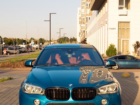 2015 BMW X6 M II (F86), голубой, 4100000 рублей, вид 4