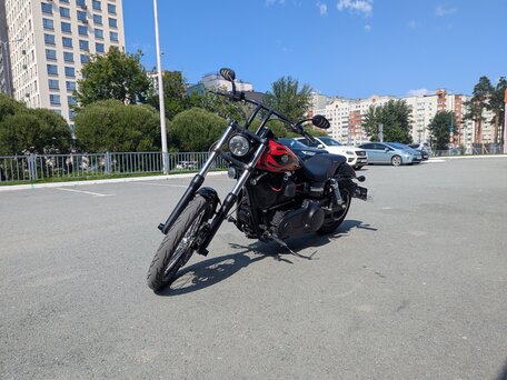 2012 Harley-Davidson Dyna Wide Glide, чёрный, 790000 рублей, вид 5
