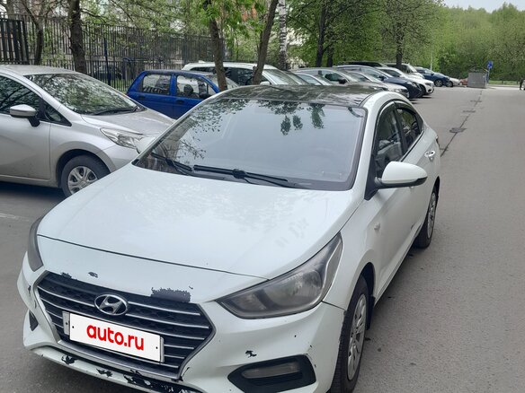 2017 Hyundai Solaris II, белый, 730000 рублей