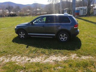 2005 Volkswagen Touareg I, зелёный, 750000 рублей, вид 4