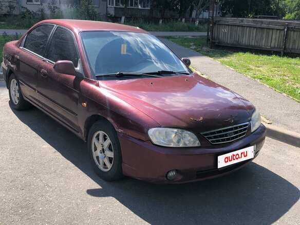 2008 Kia Spectra I Рестайлинг 2, красный, 290000 рублей - вид 4