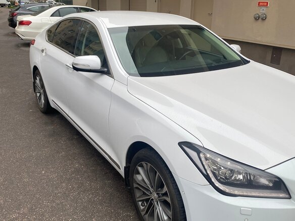 2015 Hyundai Genesis II, белый, 2400000 рублей - вид 1
