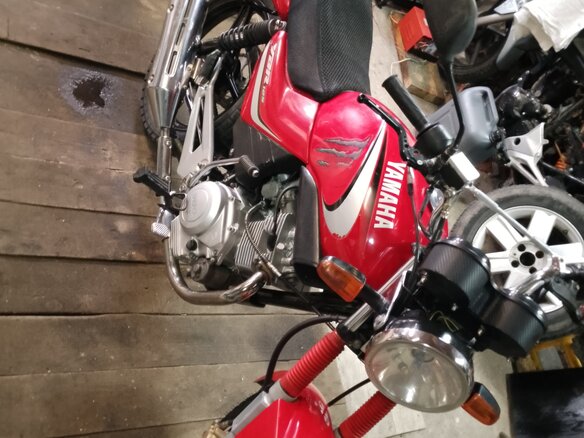 2004 Yamaha YBR125, красный, 115000 рублей