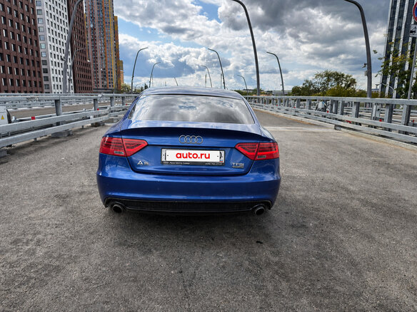 2016 Audi A5 I (8T) Рестайлинг, синий - вид 4