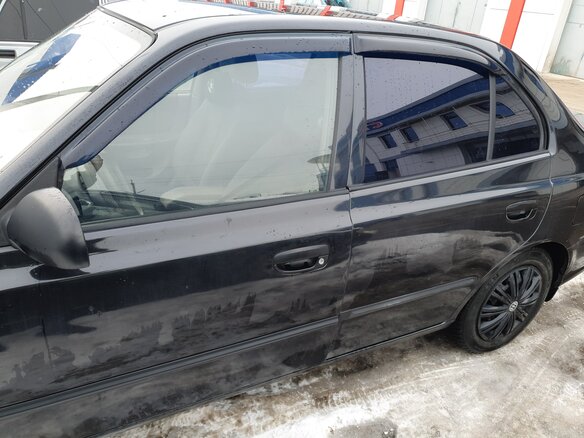 2011 Hyundai Accent ТагАЗ II, чёрный, 420000 рублей - вид 7