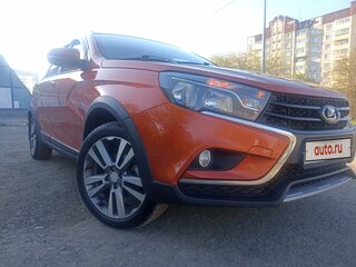 2017 Lada (ВАЗ) Vesta SW Cross I, оранжевый, 1100000 рублей, вид 4