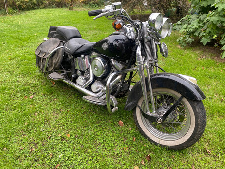 1998 Harley-Davidson Springer Softail, пурпурный, 1580000 рублей, вид 2