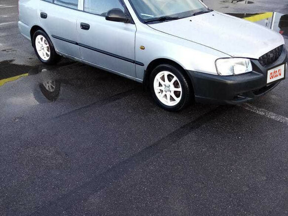 2005 Hyundai Accent ТагАЗ II, серебристый - вид 3