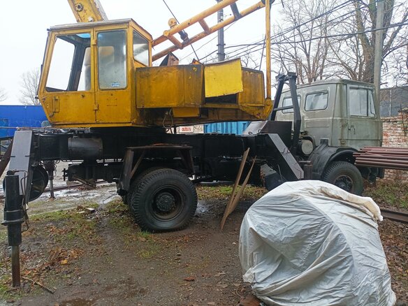1993 МАЗ Автокраны, серый, 495000 рублей - вид 1