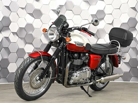 2013 Triumph Bonneville T100, белый, 499000 рублей, вид 2