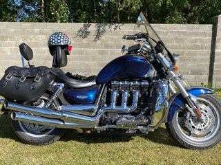 2009 Triumph Rocket 3, синий, 1150000 рублей, вид 2