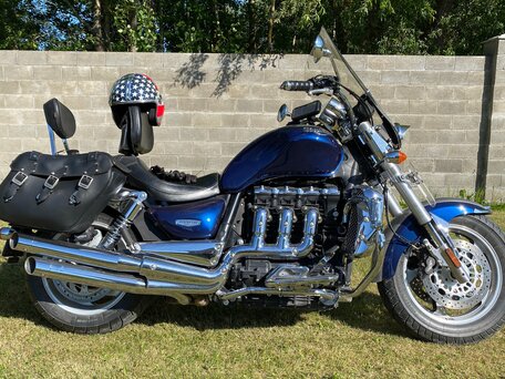 2009 Triumph Rocket 3, синий, 1150000 рублей, вид 2