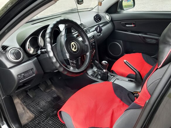 2008 Mazda 3 I (BK) Рестайлинг, чёрный, 600000 рублей - вид 6