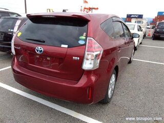 2019 Toyota Prius Alpha I (ZVW40/41) Рестайлинг, красный, 1950000 рублей, вид 4