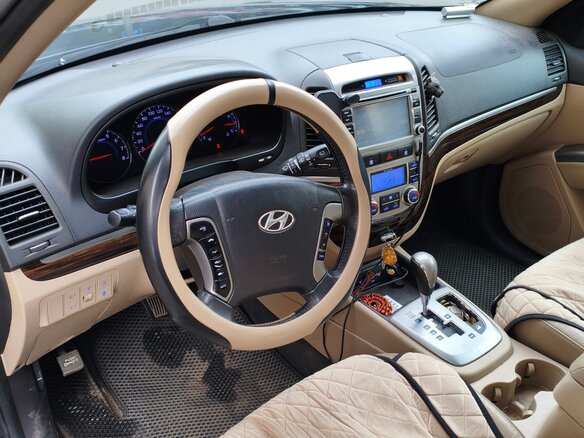 2012 Hyundai Santa Fe II Рестайлинг, синий, 1220000 рублей - вид 10