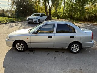 2007 Hyundai Accent ТагАЗ II, серебристый, 190000 рублей, вид 5