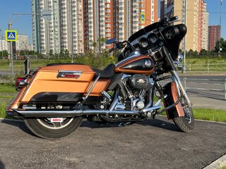 2008 Harley-Davidson Street Glide, оранжевый, 990000 рублей, вид 4