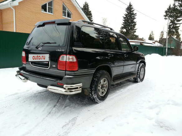 2002 Lexus LX 470 II, чёрный - вид 2