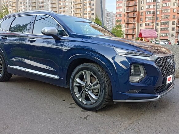 2019 Hyundai Santa Fe IV, синий - вид 5