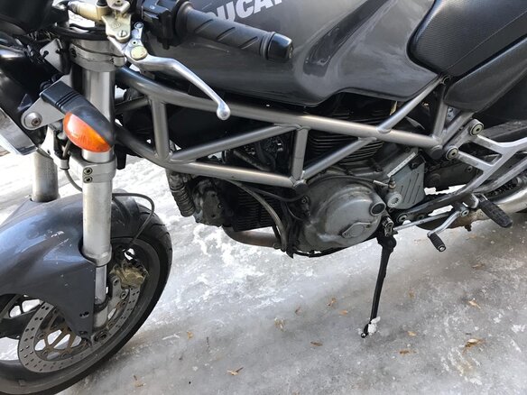2003 Ducati Monster 1000, серебристый
