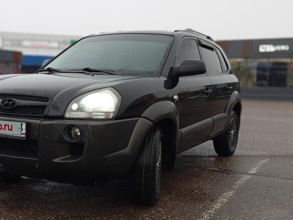 2008 Hyundai Tucson I, чёрный, 900000 рублей - вид 6
