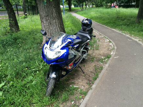 2002 Suzuki GSX-R 1000, синий, 250000 рублей, вид 1