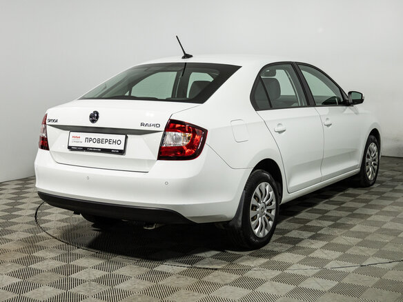 2019 Skoda Rapid I Рестайлинг, белый, 1499700 рублей - вид 4