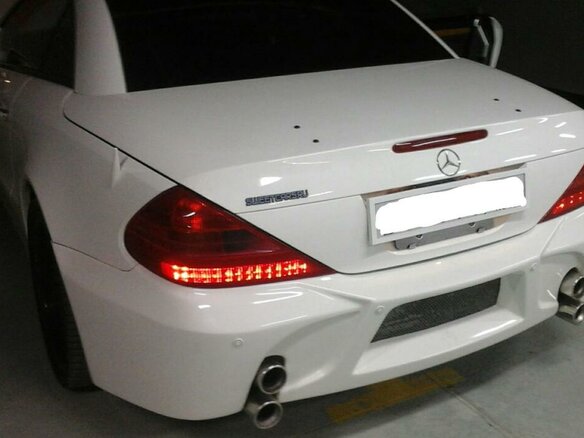2005 Mercedes-Benz SL-Класс 350 V (R230), белый - вид 1