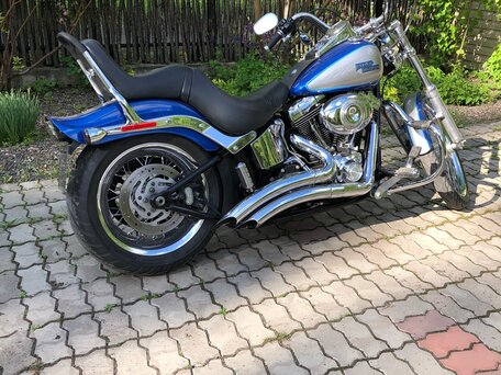 2008 Harley-Davidson Softail Custom, синий, 999999 рублей, вид 5