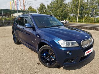 2012 BMW X3 28i xDrive II (F25), синий, 1900000 рублей, вид 4